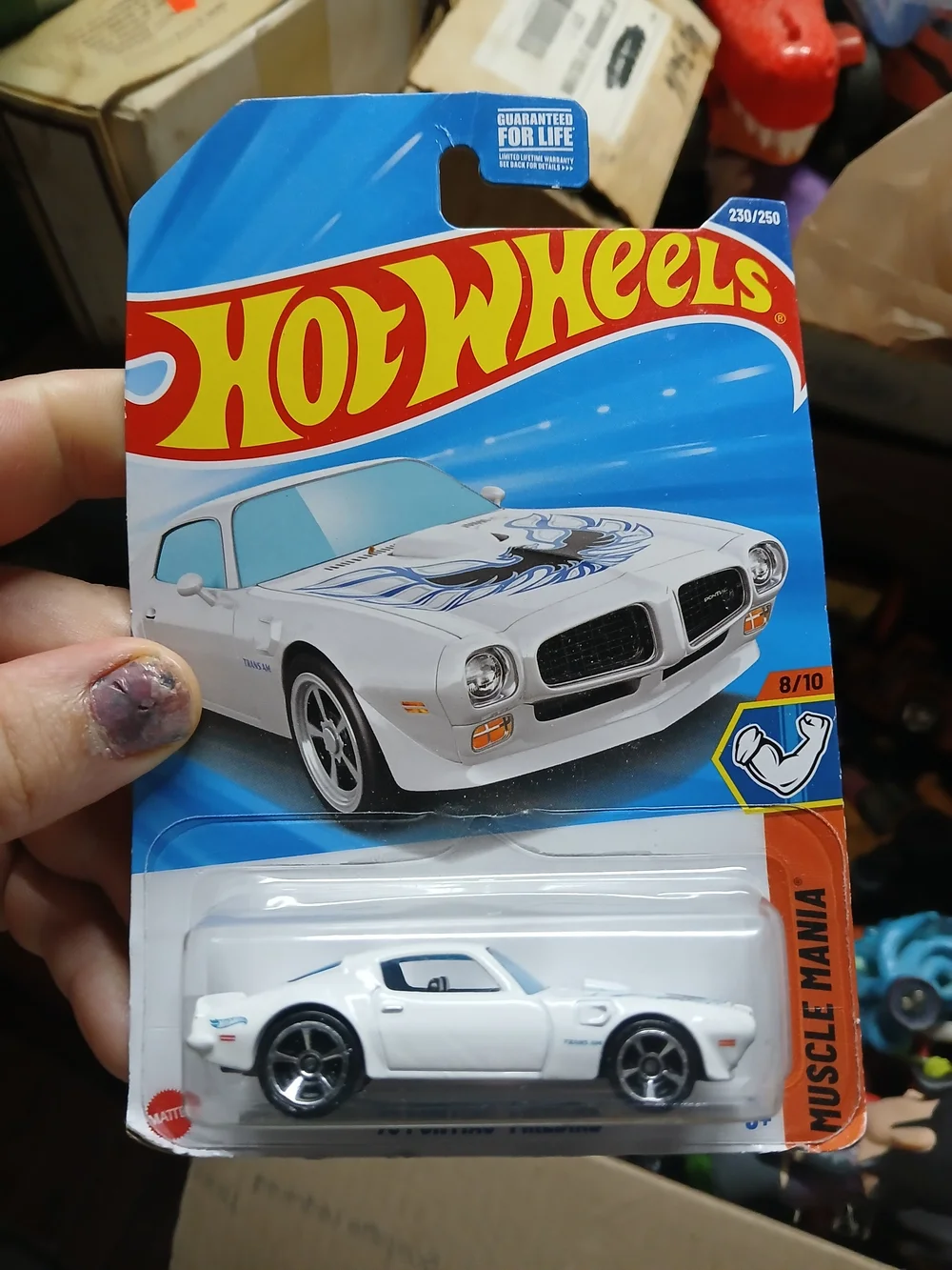 1:64 scale die-cast Hot Wheels '73 Pontiac Firebird from the 2025 Muscle Mania s
